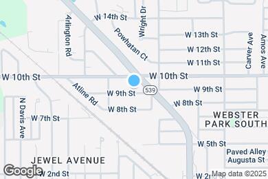 Map image of the property - 1231 W 9th St