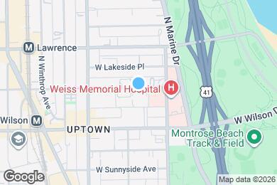 Map image of the property - 843 W Leland Ave