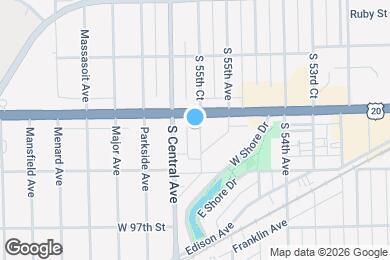 Map image of the property - 9510 Campbell Ave