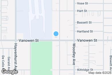 Map image of the property - 16221 Vanowen St