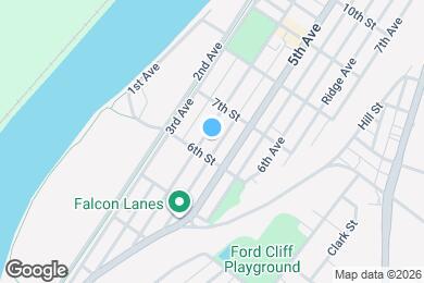 Map image of the property - 610 4th Ave