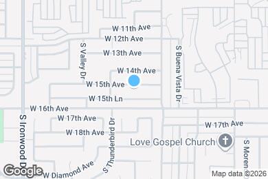 Map image of the property - 965 W 15th Ave