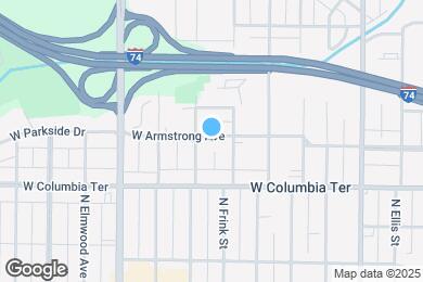 Map image of the property - 1012 W Armstrong Ave