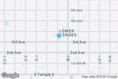 Map image of the property - 553 E 3rd Ave