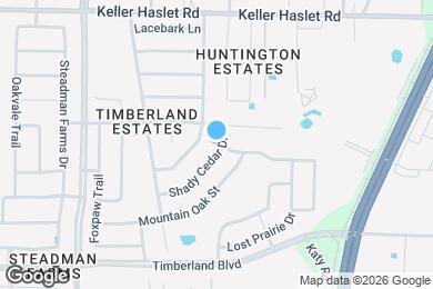 Map image of the property - 12721 Shady Cedar Dr