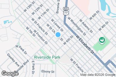 Map image of the property - 701 W Saint Charles St