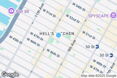 Map image of the property - 439 W 48th St