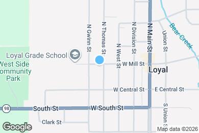 Map image of the property - 123 N Thomas St