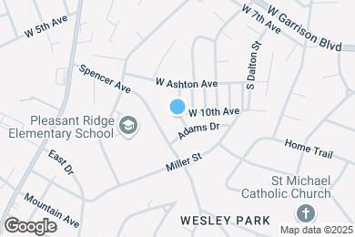Map image of the property - 1501 W 10th Ave