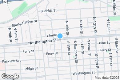 Map image of the property - 1540 Northampton St
