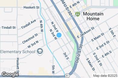 Map image of the property - 195 N 2nd W