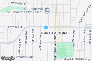 Map image of the property - 2611 44th Ave SW