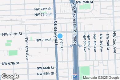 Map image of the property - 6960 NW 6th Ct