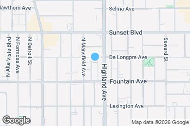 Map image of the property - 1350 N Citrus Ave