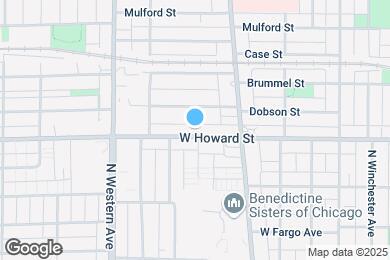 Map image of the property - 1015 W Howard St