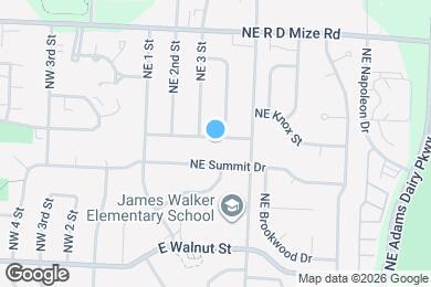 Map image of the property - 308 NE Knox St