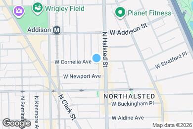 Map image of the property - 821 W Cornelia Ave