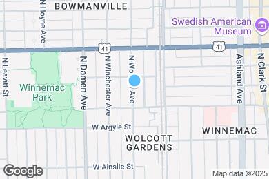 Map image of the property - 5075 N Wolcott Ave