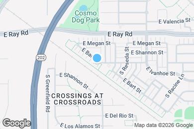 Map image of the property - 2611 E Bart St