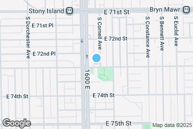 Map image of the property - 7256 S Cornell Ave