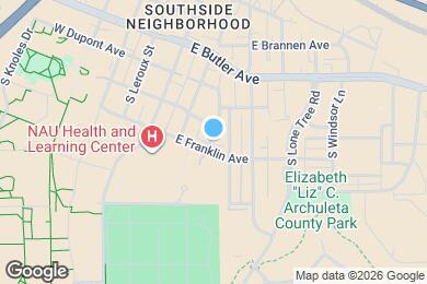 Map image of the property - 520 S Verde St