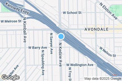 Map image of the property - 3147 W Medill Ave