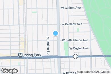 Map image of the property - 4110 N Ashland Ave