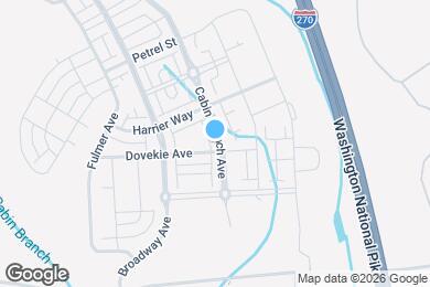 Map image of the property - 22102 Cabin Branch Ave