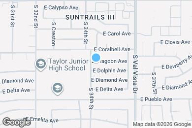 Map image of the property - 3413 E Dragoon Ave