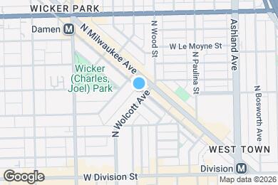 Map image of the property - 1378 N Wolcott Ave