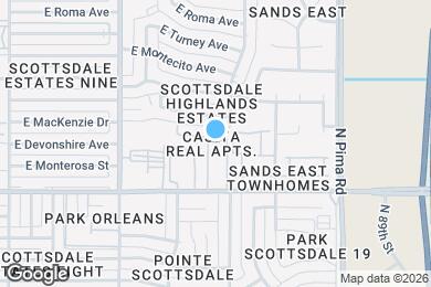 Map image of the property - 8578 E Indian School Rd
