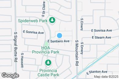 Map image of the property - 11058 E Sentiero Ave
