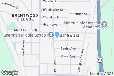 Map image of the property - 1812 Northwestern Ave