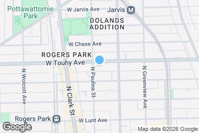 Map image of the property - 1649 W Touhy Ave