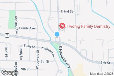 Map image of the property - 234 S National Ave