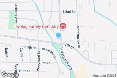 Map image of the property - Birchwood Apartments