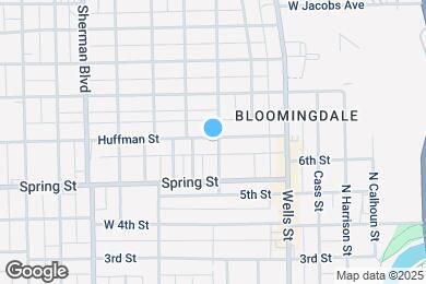 Map image of the property - 605 Huffman St