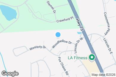 Map image of the property - 1301 Woodhollow Dr