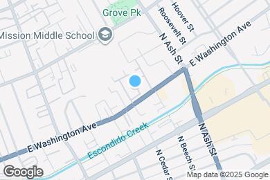 Map image of the property - 1050 E Washington Ave