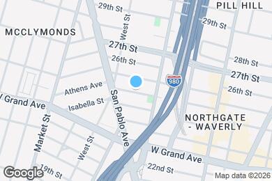 Map image of the property - 694 25th St