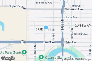 Map image of the property - 1213 N 16th St