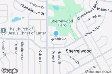 Map image of the property - 1465 W 78th Cir