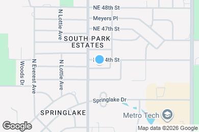 Map image of the property - 1519 NE 43rd St