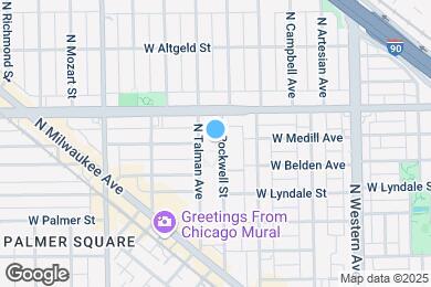 Map image of the property - 2326 N Rockwell St