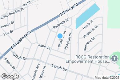 Map image of the property - 713 Blossom St