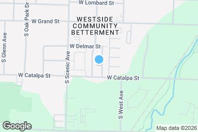 Map image of the property - 1131 S Brown Ave