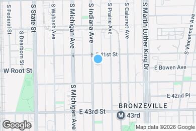 Map image of the property - 4117 S Indiana Ave