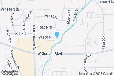 Map image of the property - 1705 W 950 N