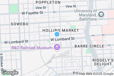 Map image of the property - 916 W Lombard St