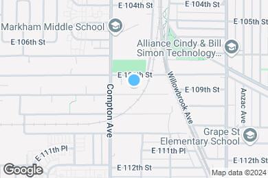 Map image of the property - 1641 E 109th St